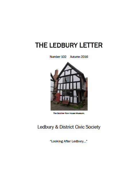 The front cover of the Spring 2016 edition of The Ledbury Letter
